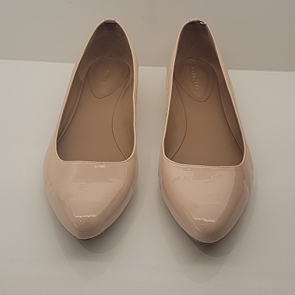 Pink patent leather Calvin Klein ballet flats
